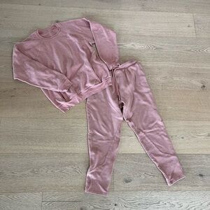 ALO Yoga • salmon colored 2 piece sweatsuit set men’s size large